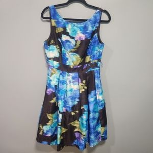 Eliza J Abstract Floral Dress Size 8
